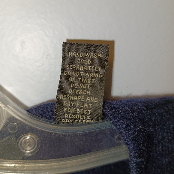 Lord & Taylor 100% Cashmere Cardigan Sweater in Black, Size XS - Picture 6 of 12